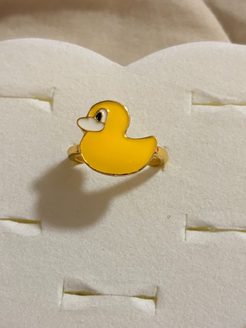Free People Quirky Yellow Rubber Duck Statement Ring